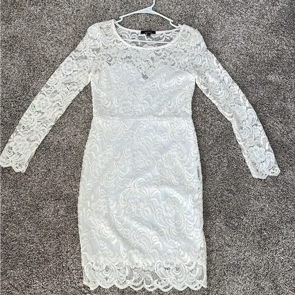Ambience Dresses | Ambience White Lace Dress- Medium | Color: White | Size: M | Ashleybunsick's Closet